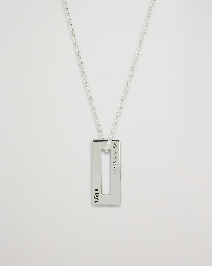 Homme | Bijoux | LE GRAMME | Rectangular Necklace Le 1.5 Sterling Silver
