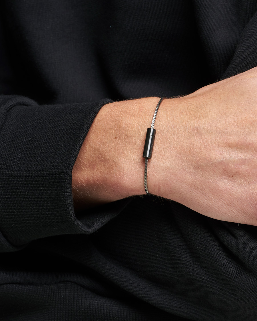 Homme | LE GRAMME Cable Bracelet Brushed Black Ceramic 5g | LE GRAMME | Cable Bracelet Brushed Black Ceramic 5g