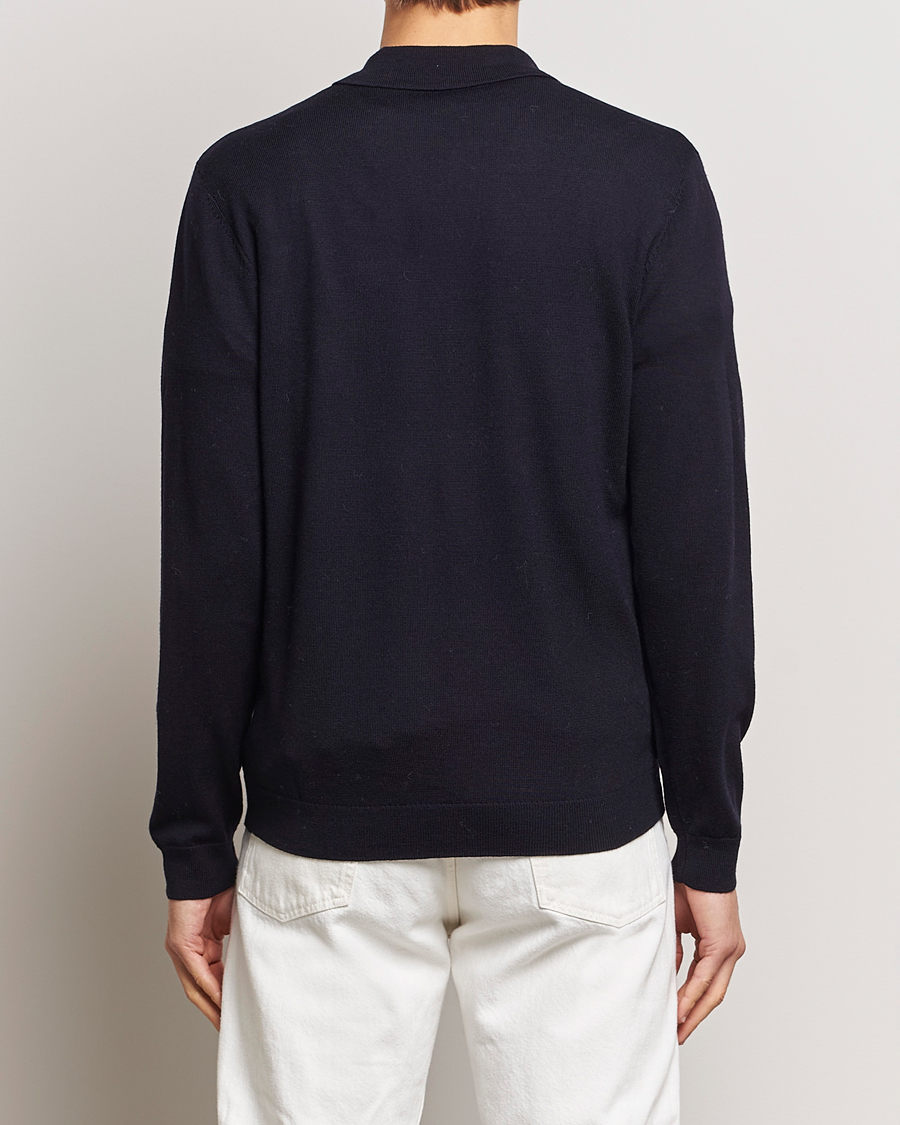 Homme | Pulls Et Tricots | A Day's March | Manol Merino Polo Navy