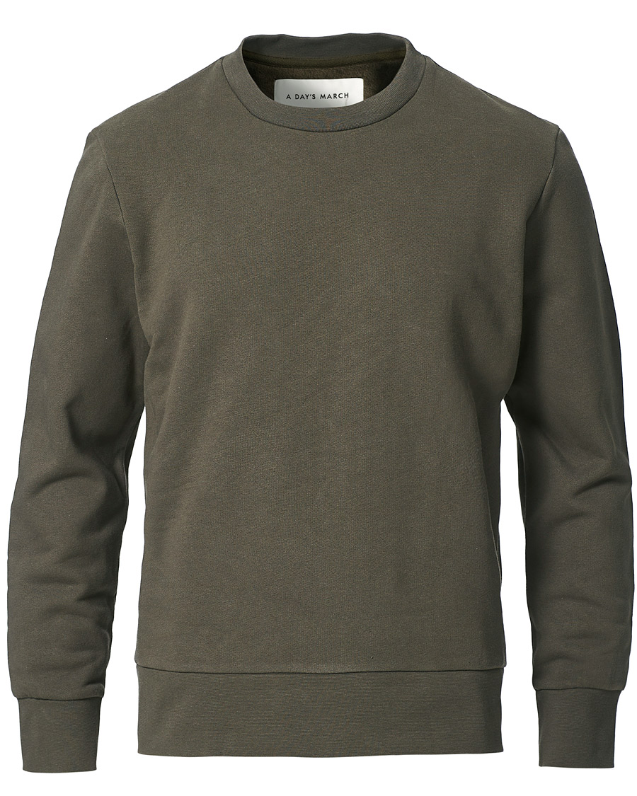 Homme | Pulls Et Tricots | A Day's March | Shaw Sturdy Fleece Sweatshirt Olive