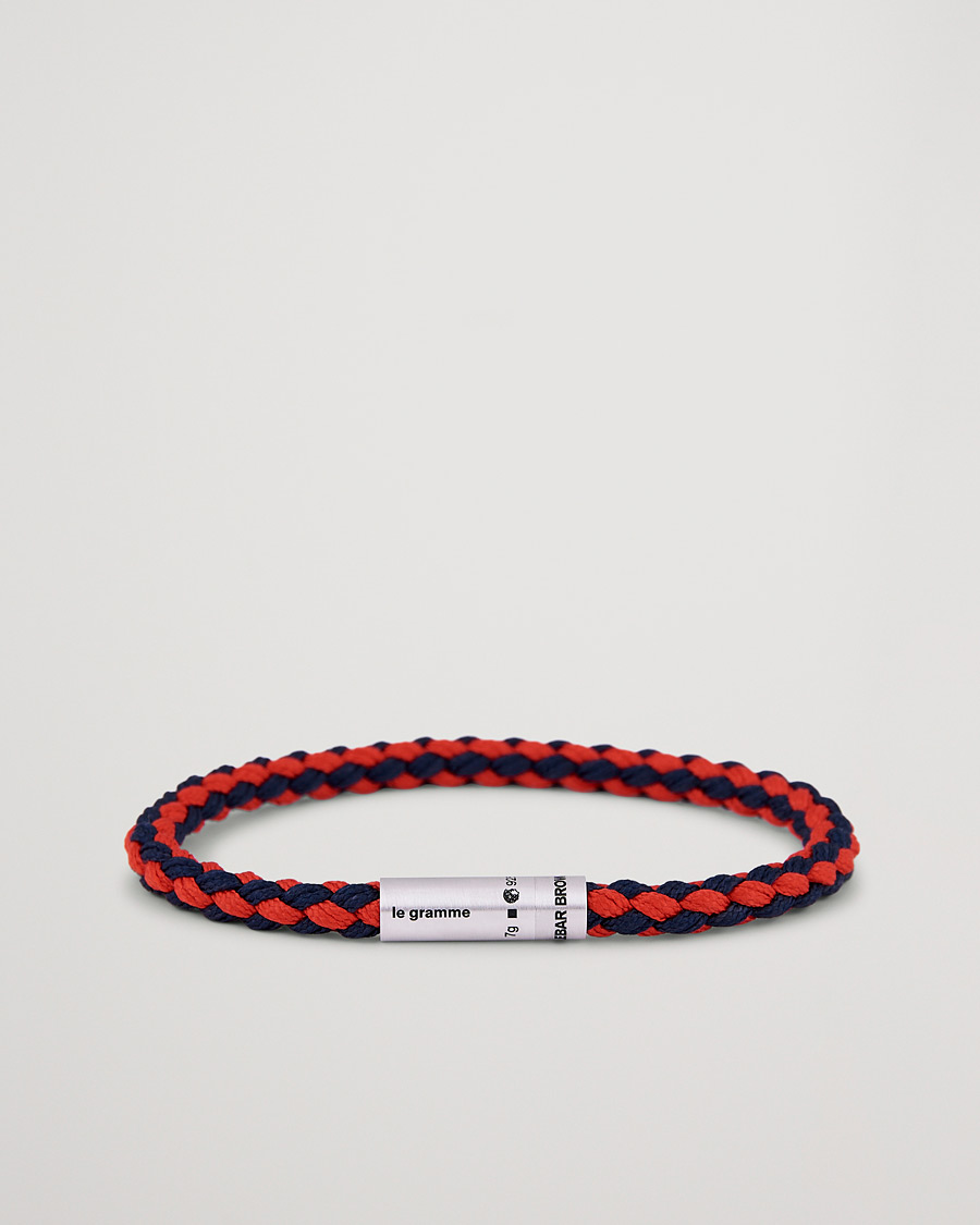Homme | Bijoux | LE GRAMME | X Orlebar Brown Nato Bracelet Navy/Red