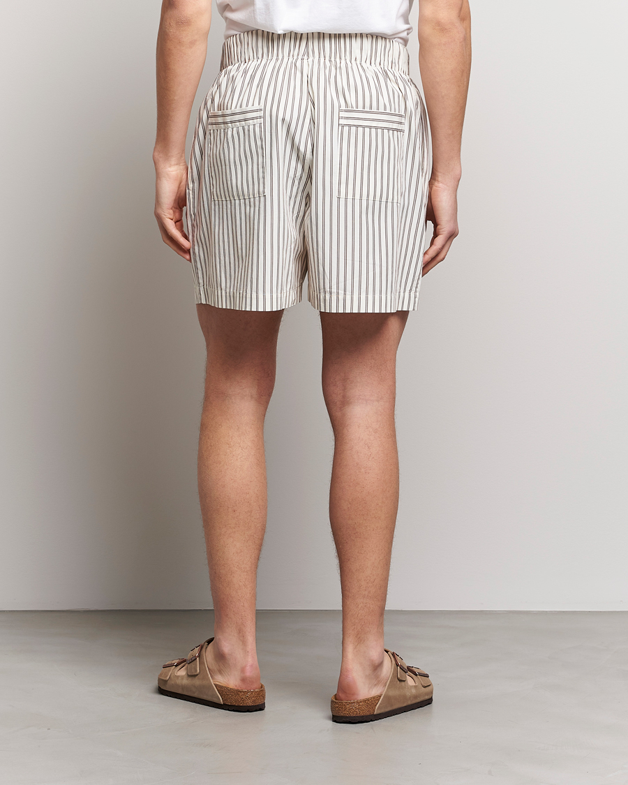 Homme | Peignoirs Et Pyjamas | Tekla | Poplin Pyjama Shorts Hopper Stripes