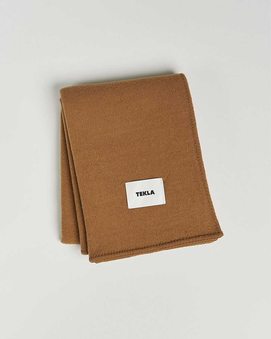 Homme | Tekla Merino Wool Blanket Camel | Tekla | Merino Wool Blanket Camel
