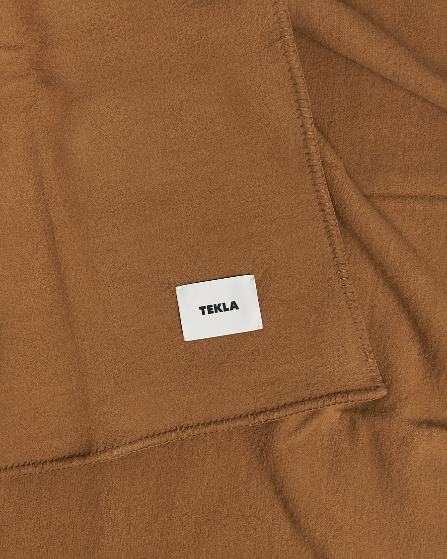 Homme | Tekla Merino Wool Blanket Camel | Tekla | Merino Wool Blanket Camel