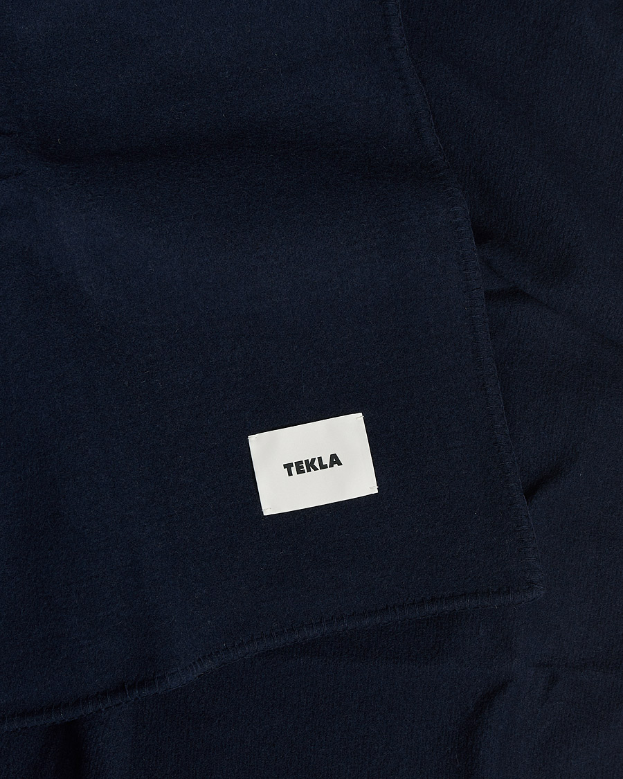 Homme |  | Tekla | Merino Wool Blanket Dark Blue