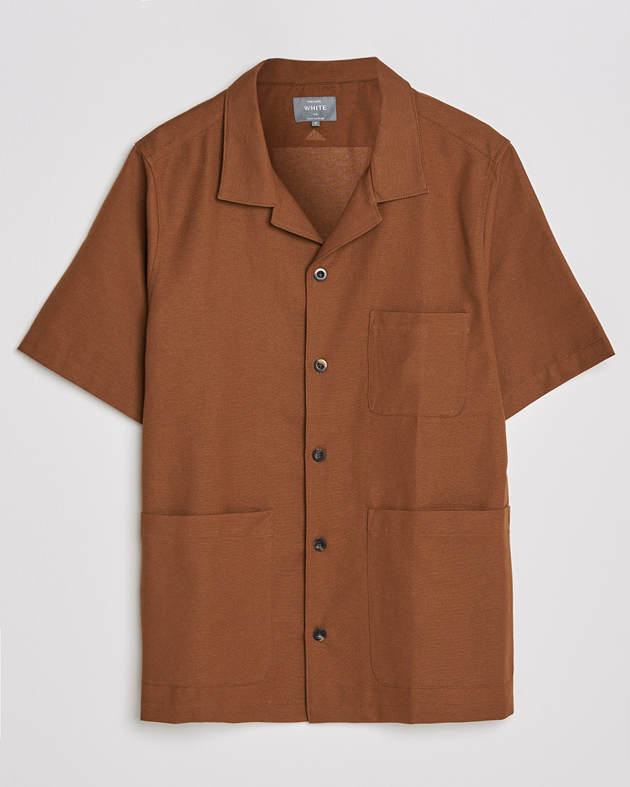 Homme | Chemises | Private White V.C. | 3 Pocket Cruiser Shirt Cinnamon