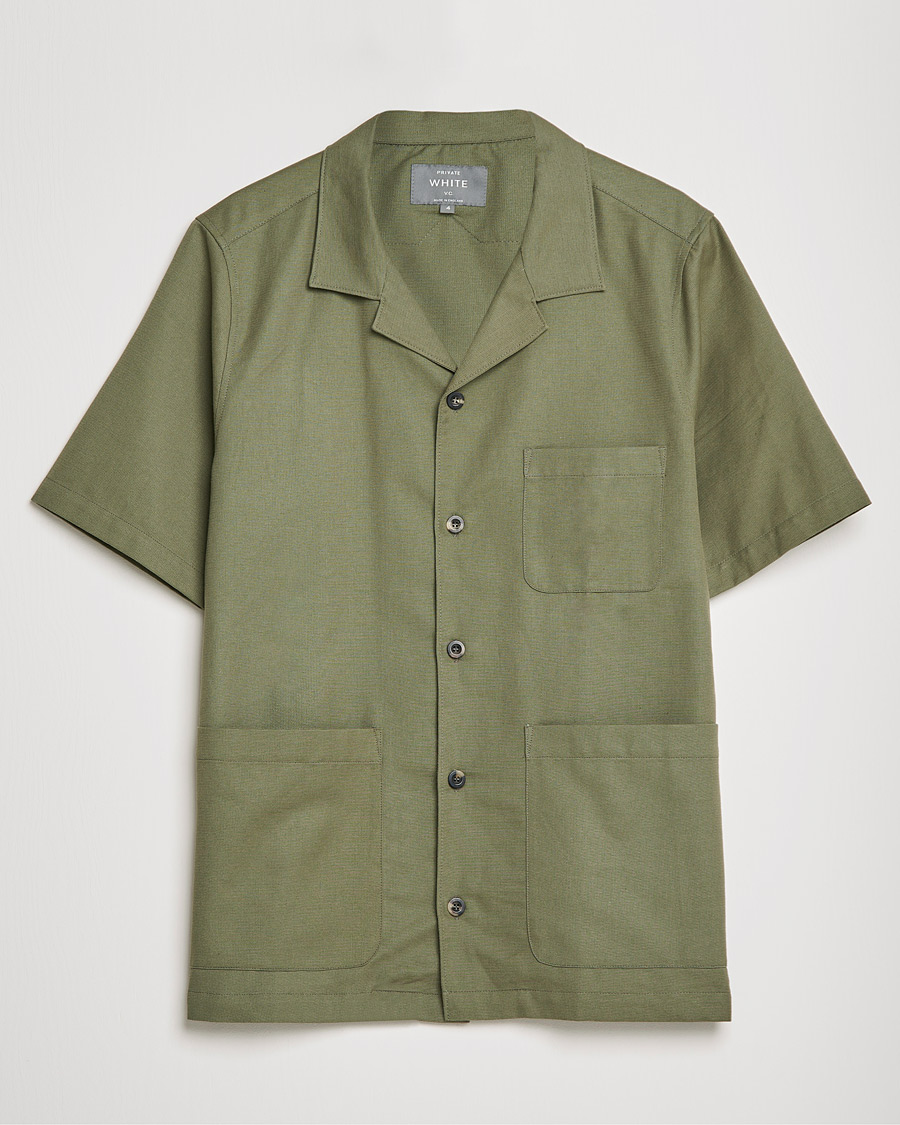 Homme | Chemises | Private White V.C. | 3 Pocket Cruiser Shirt Olive