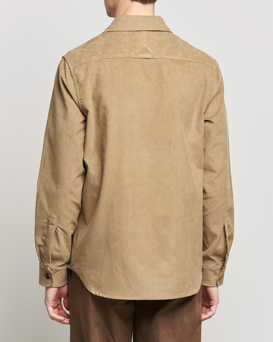 Homme | Chemises | Private White V.C. | Patch Pocket Corduroy Overshirt Taupe