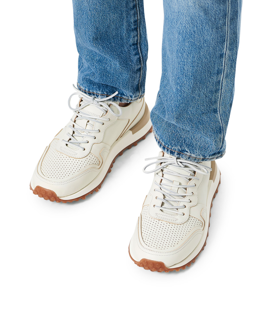 Homme | Buttero Futura Calf Leather Sneaker Off White | Buttero | Futura Calf Leather Sneaker Off White