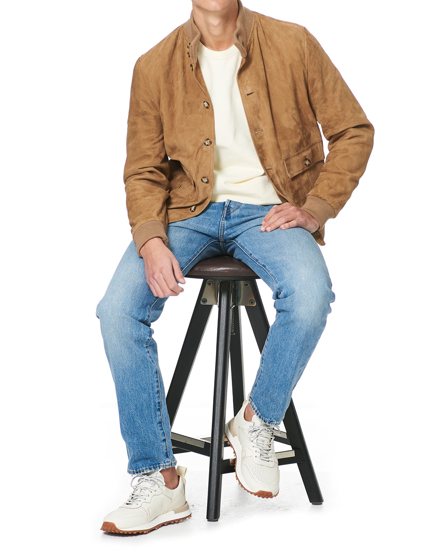 Homme | Buttero Futura Calf Leather Sneaker Off White | Buttero | Futura Calf Leather Sneaker Off White