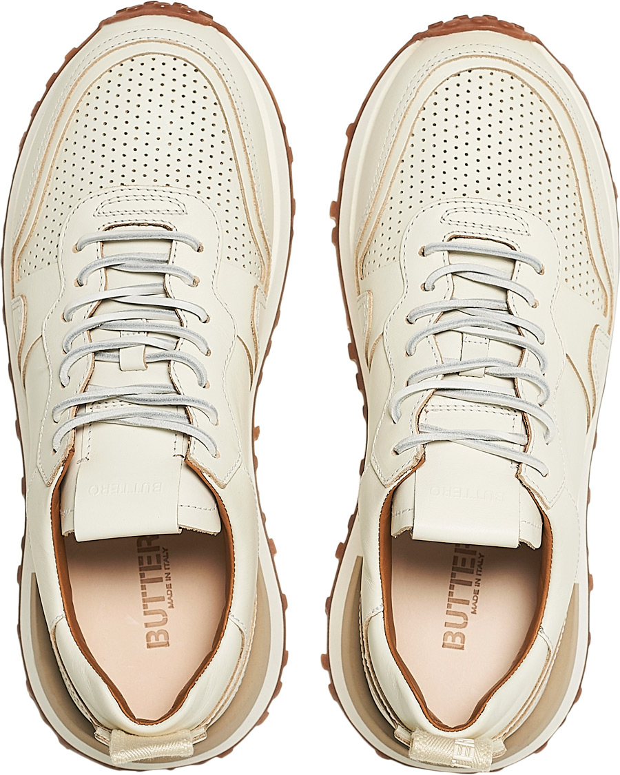 Homme | Buttero Futura Calf Leather Sneaker Off White | Buttero | Futura Calf Leather Sneaker Off White