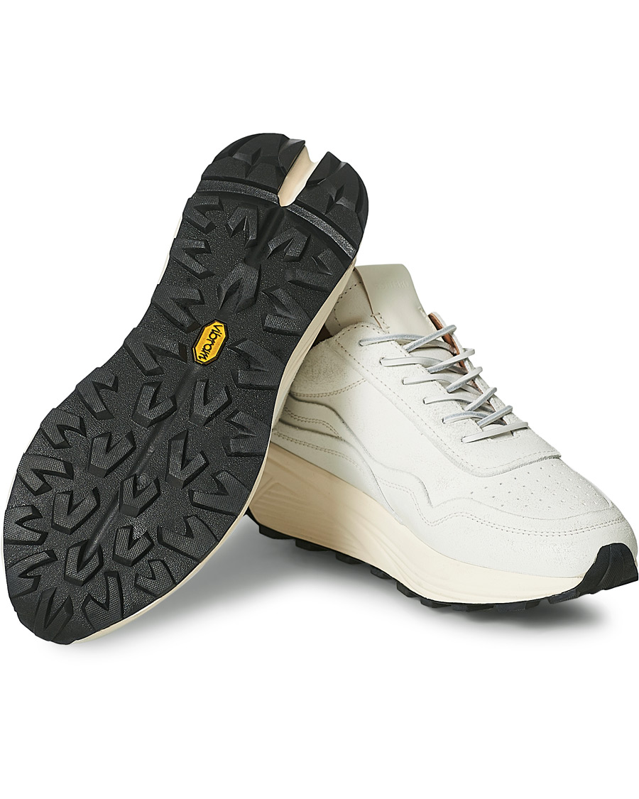 Homme | Buttero Vinci Bianchetto Leather Running Sneaker Off White | Buttero | Vinci Bianchetto Leather Running Sneaker Off White