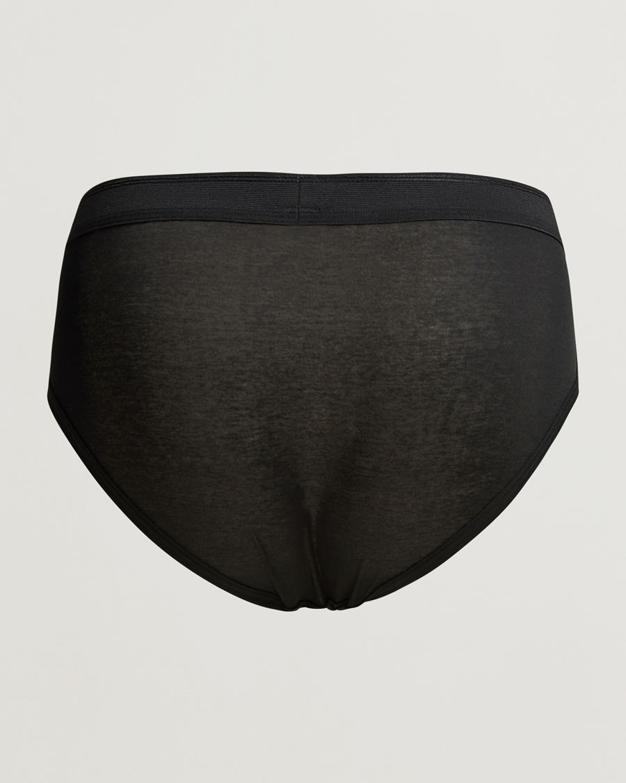 Homme | Sous-Vêtements Et Chaussettes | Zimmerli of Switzerland | Mercerized Cotton Briefs Black