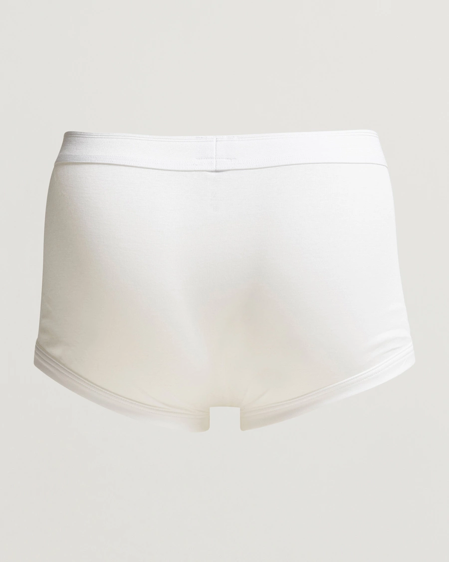 Homme | Maillot De Bains | Zimmerli of Switzerland | Mercerized Cotton Boxer Briefs White