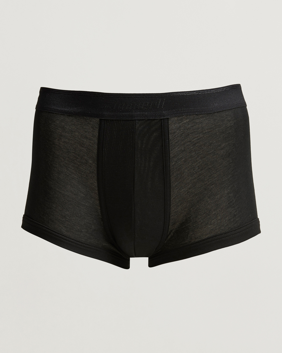 Homme | Sous-Vêtements Et Chaussettes | Zimmerli of Switzerland | Mercerized Cotton Boxer Briefs Black