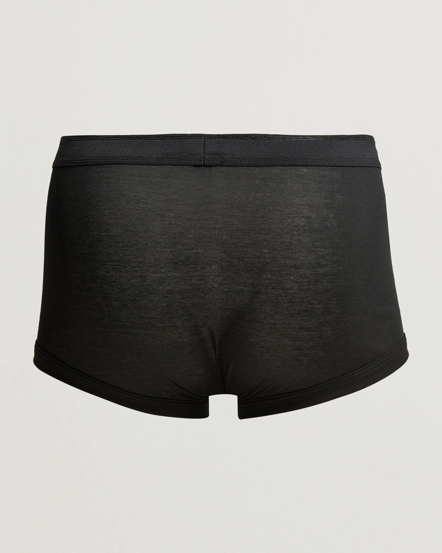 Homme | Sous-Vêtements Et Chaussettes | Zimmerli of Switzerland | Mercerized Cotton Boxer Briefs Black