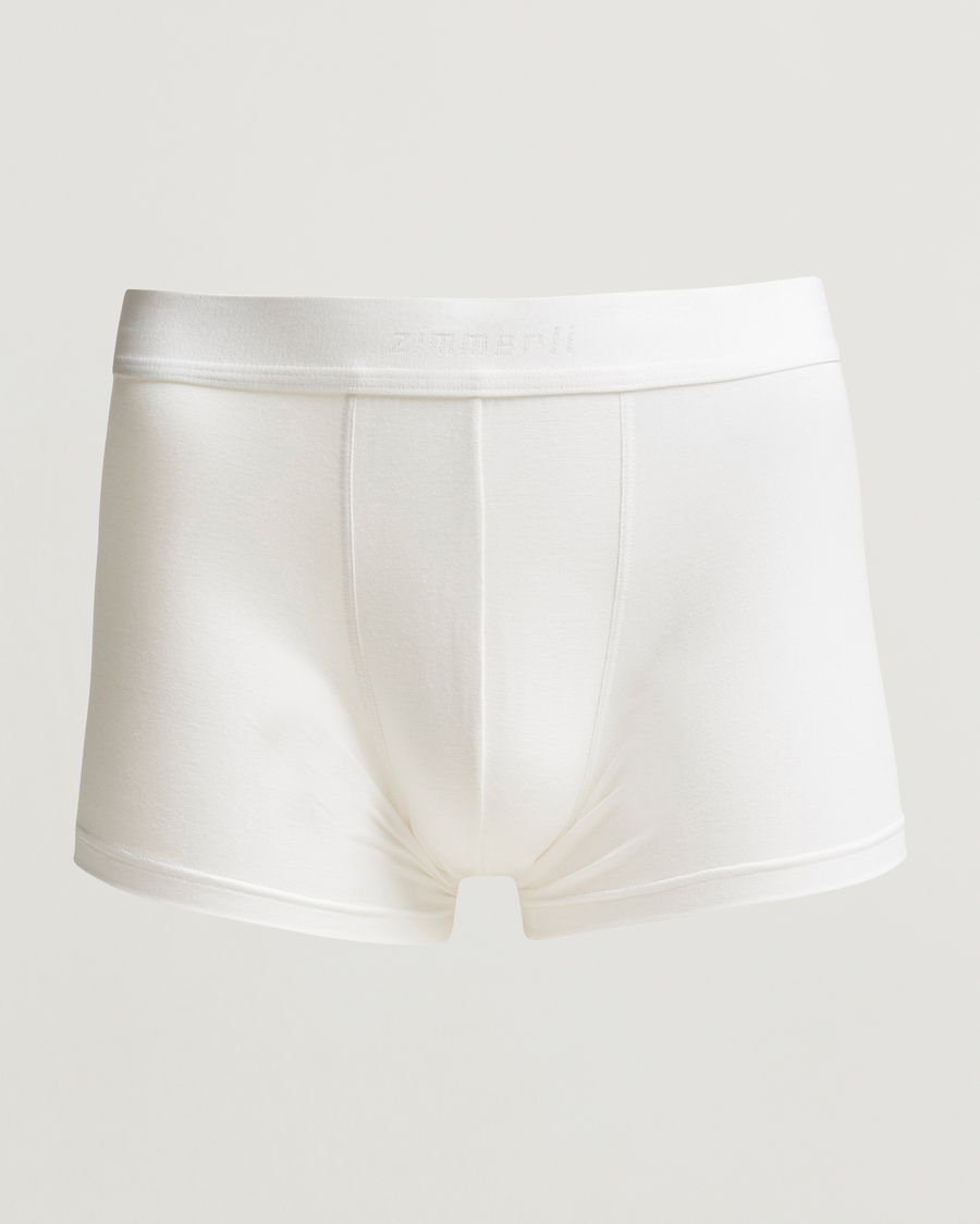 Homme | Sous-Vêtements Et Chaussettes | Zimmerli of Switzerland | Micro Modal Boxer Briefs White