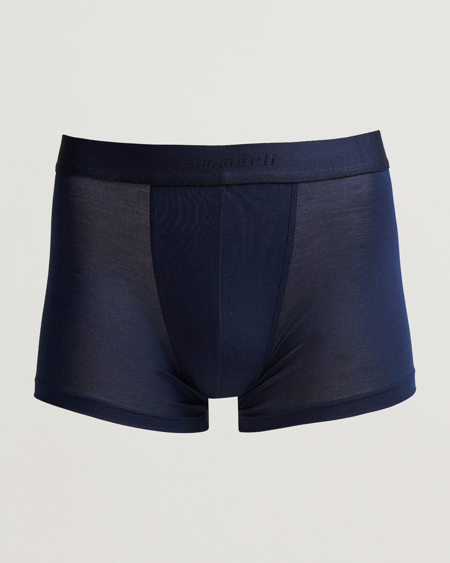 Homme | Sous-Vêtements Et Chaussettes | Zimmerli of Switzerland | Micro Modal Boxer Briefs Navy