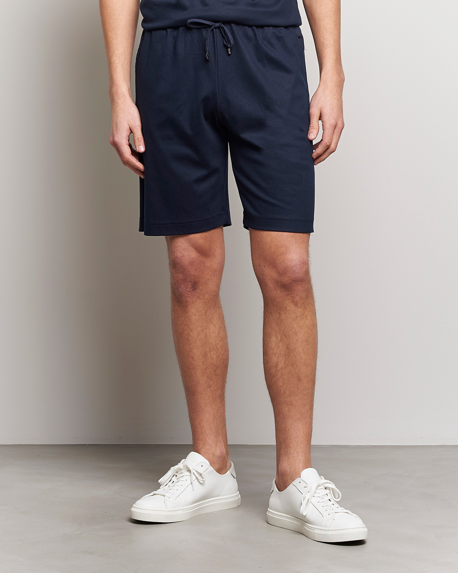 Homme | Vêtements | Zimmerli of Switzerland | Cotton/Modal Loungewear Shorts Midnight