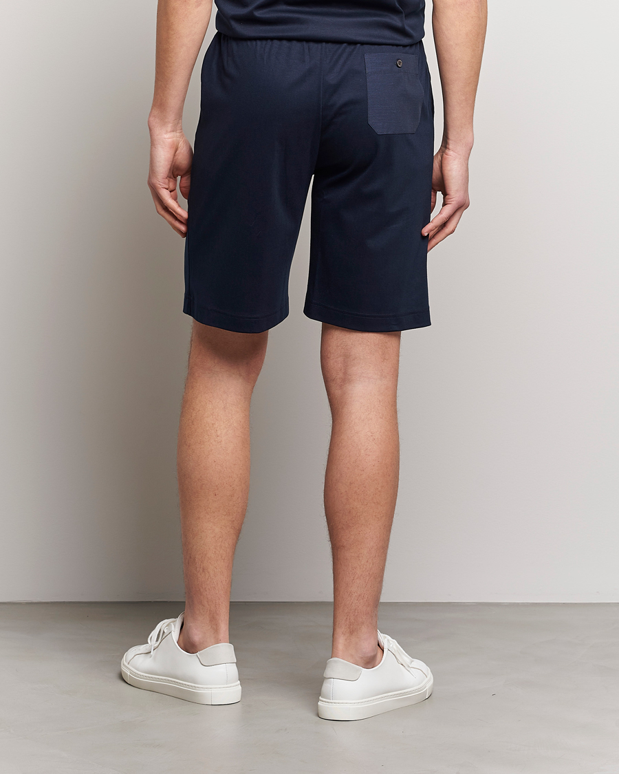 Homme | Peignoirs Et Pyjamas | Zimmerli of Switzerland | Cotton/Modal Loungewear Shorts Midnight