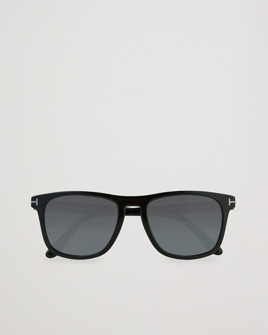 Homme | Lunettes De Soleil | Tom Ford | Gerard Polarized Sunglasses Shiny Black/Smoke