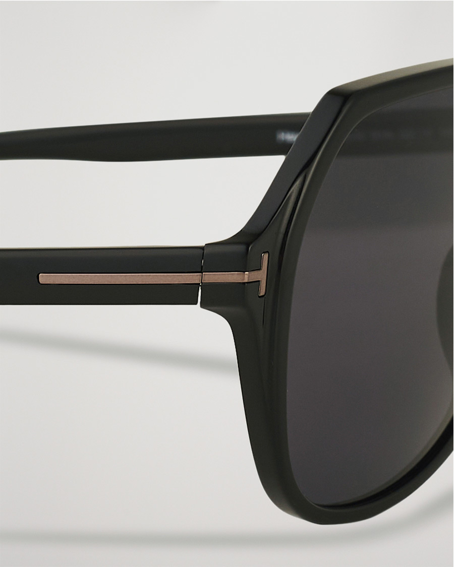 Homme | Tom Ford Hayes Sunglasses Shiny Black/Smoke | Tom Ford | Hayes Sunglasses Shiny Black/Smoke