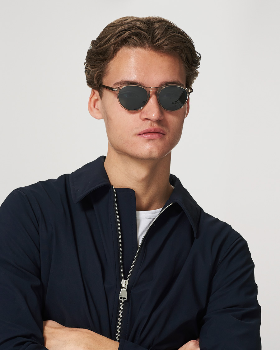 Homme | Lunettes De Soleil | Tom Ford | Aurele Sunglasses Shiny Beige/Blue