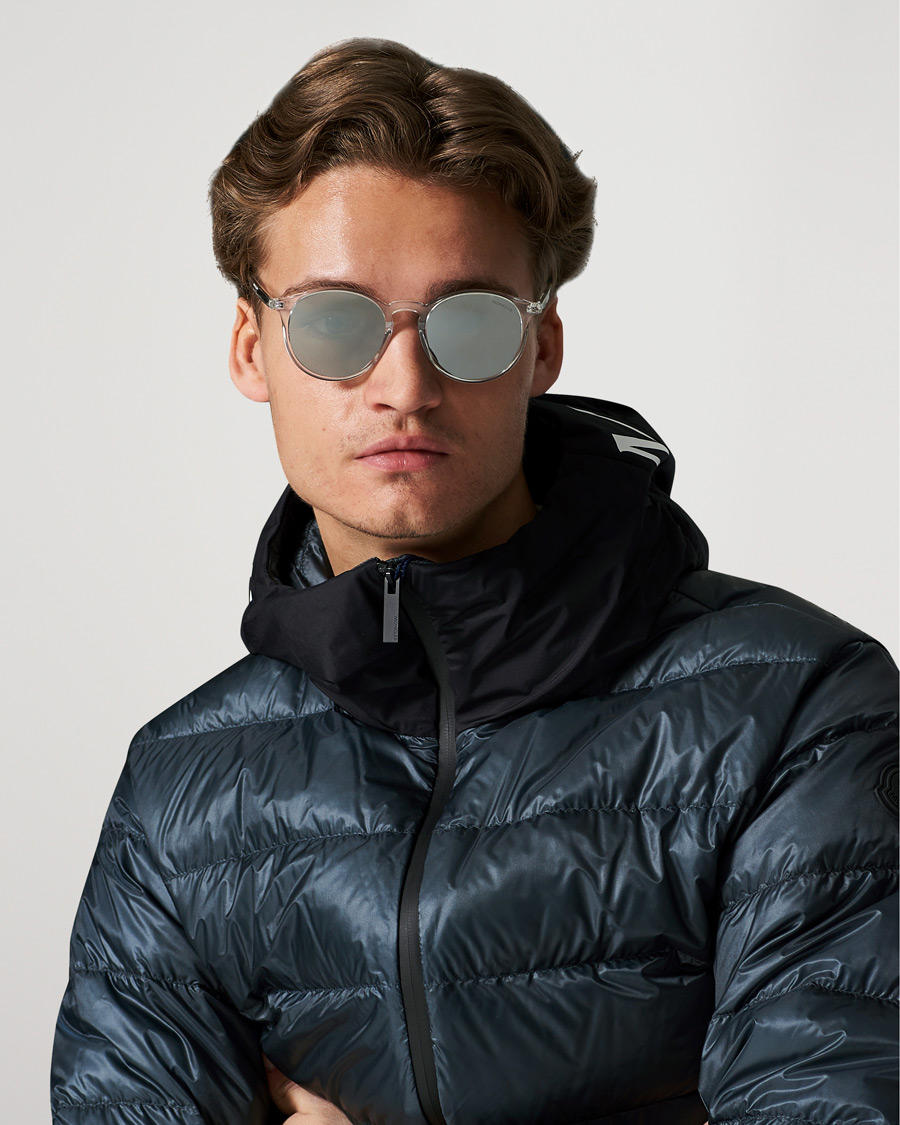 Homme |  | Moncler Lunettes | Violle Polarized Sunglasses Crystal/Green Mirror
