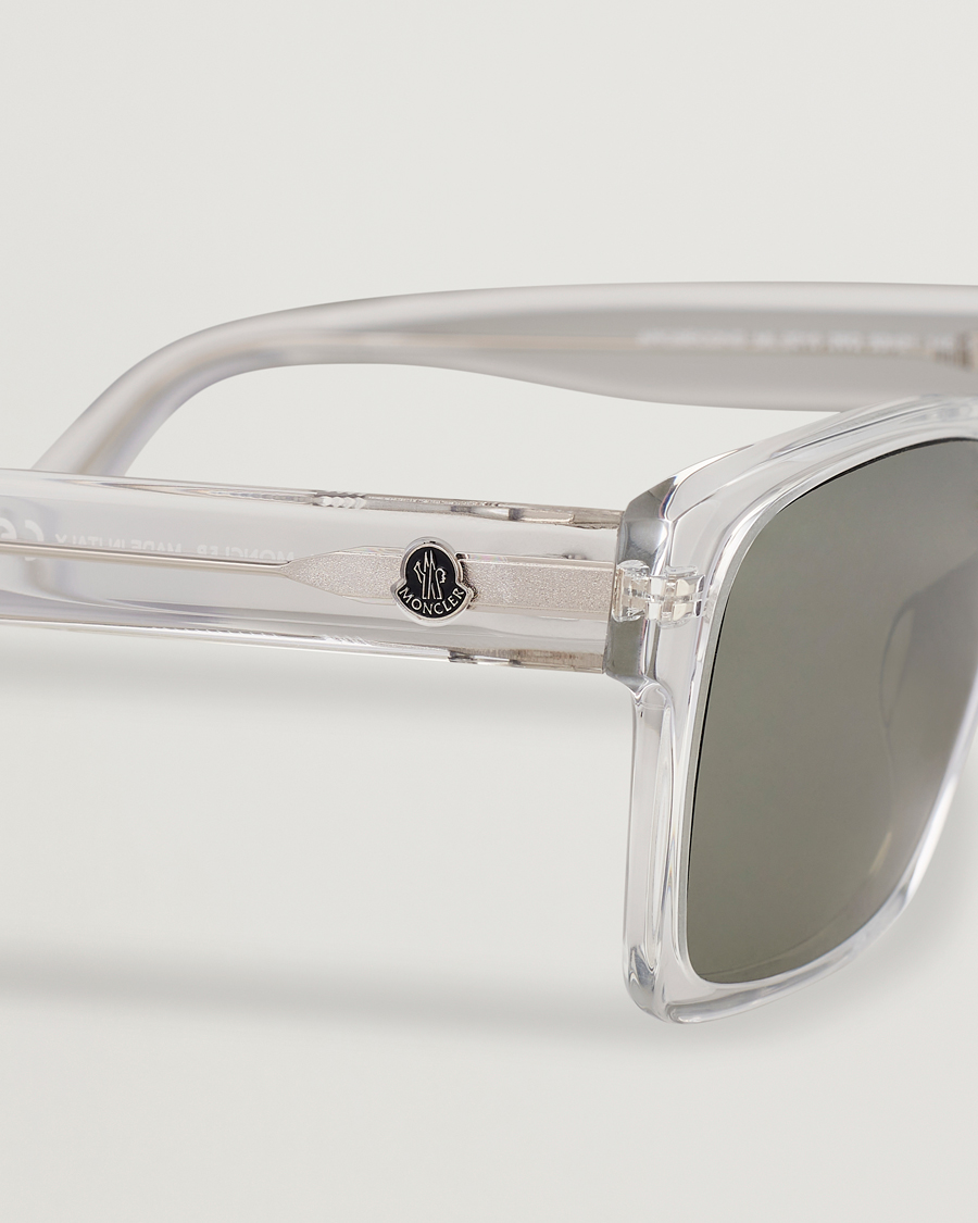 Homme | Moncler Lunettes Arcsecond Sunglasses Crystal/Green Mirror | Moncler Lunettes | Arcsecond Sunglasses Crystal/Green Mirror
