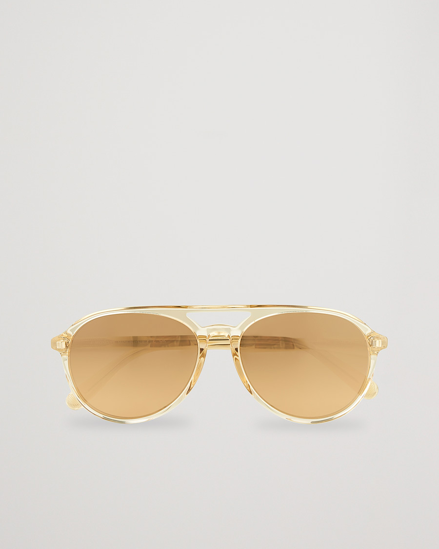 Homme | Moncler Lunettes ML0228 Sunglasses Shiny Beige/Roviex | Moncler Lunettes | ML0228 Sunglasses Shiny Beige/Roviex