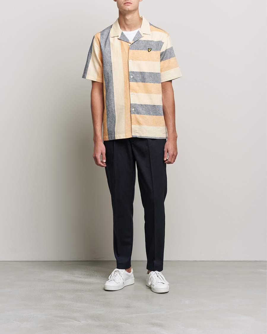 Homme | Chemises | Lyle & Scott | Artisinal Resort Short Sleeve Shirt Gold Haze