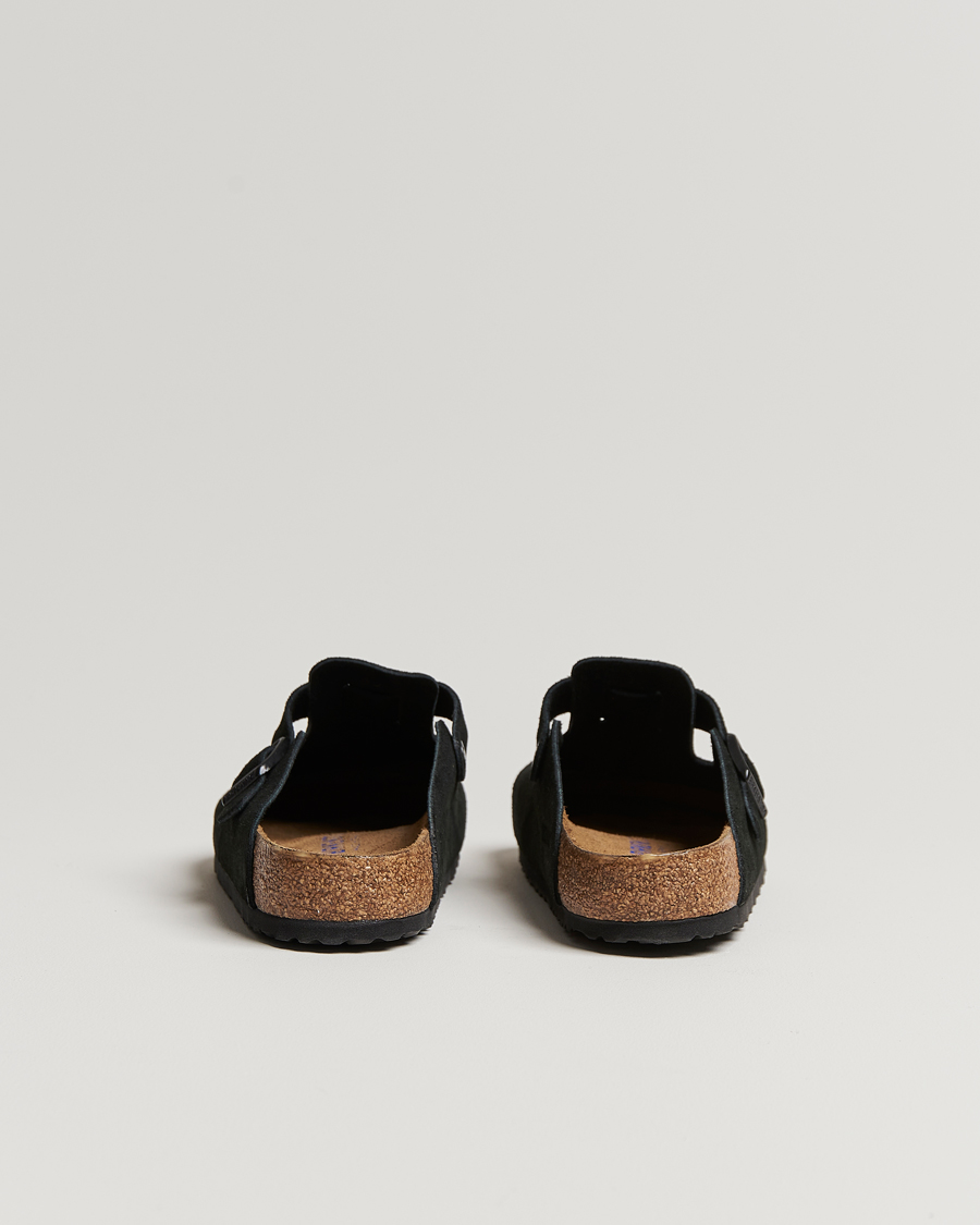 Homme | BIRKENSTOCK Boston Soft Footbed Black Suede | BIRKENSTOCK | Boston Soft Footbed Black Suede