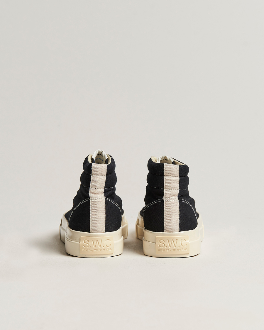 Homme | Stepney Workers Club Varden High Top Canvas Sneaker Black | Stepney Workers Club | Varden High Top Canvas Sneaker Black