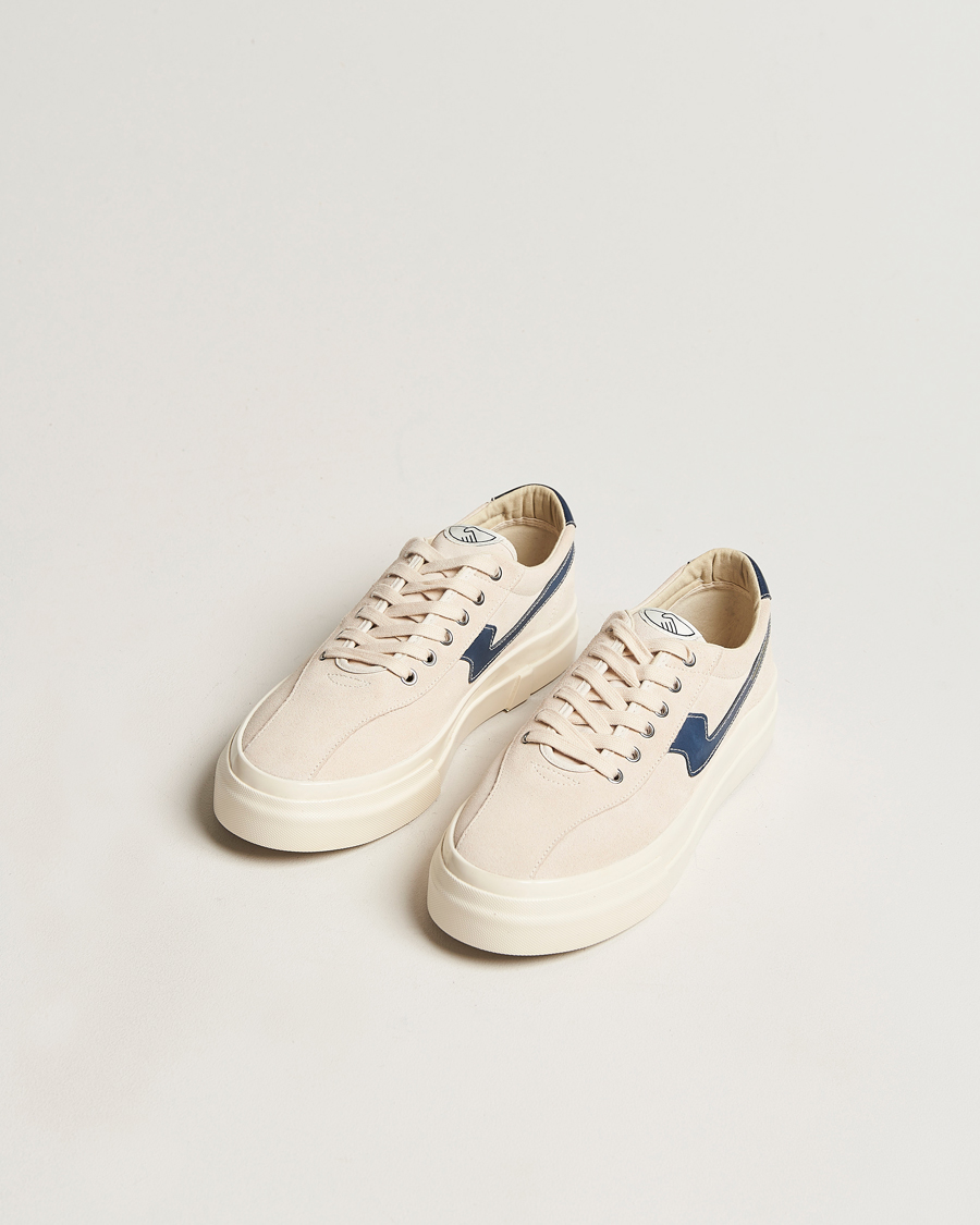 Homme | Stepney Workers Club Dellow Suede Sneaker Ecru/Navy | Stepney Workers Club | Dellow Suede Sneaker Ecru/Navy