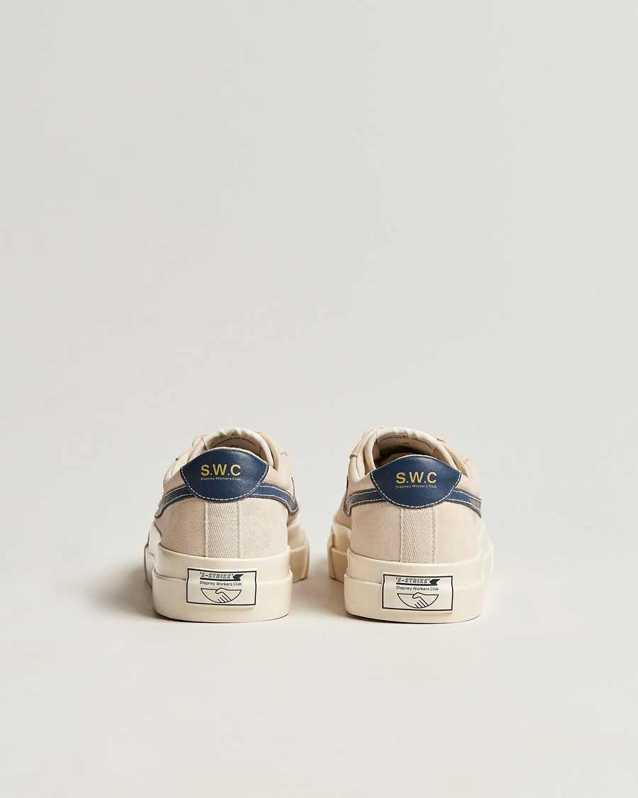 Homme | Stepney Workers Club Dellow Suede Sneaker Ecru/Navy | Stepney Workers Club | Dellow Suede Sneaker Ecru/Navy
