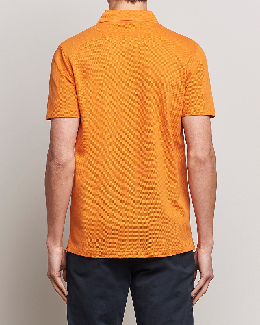 Homme | Polos | Sunspel | Riviera Polo Shirt Flame Orange