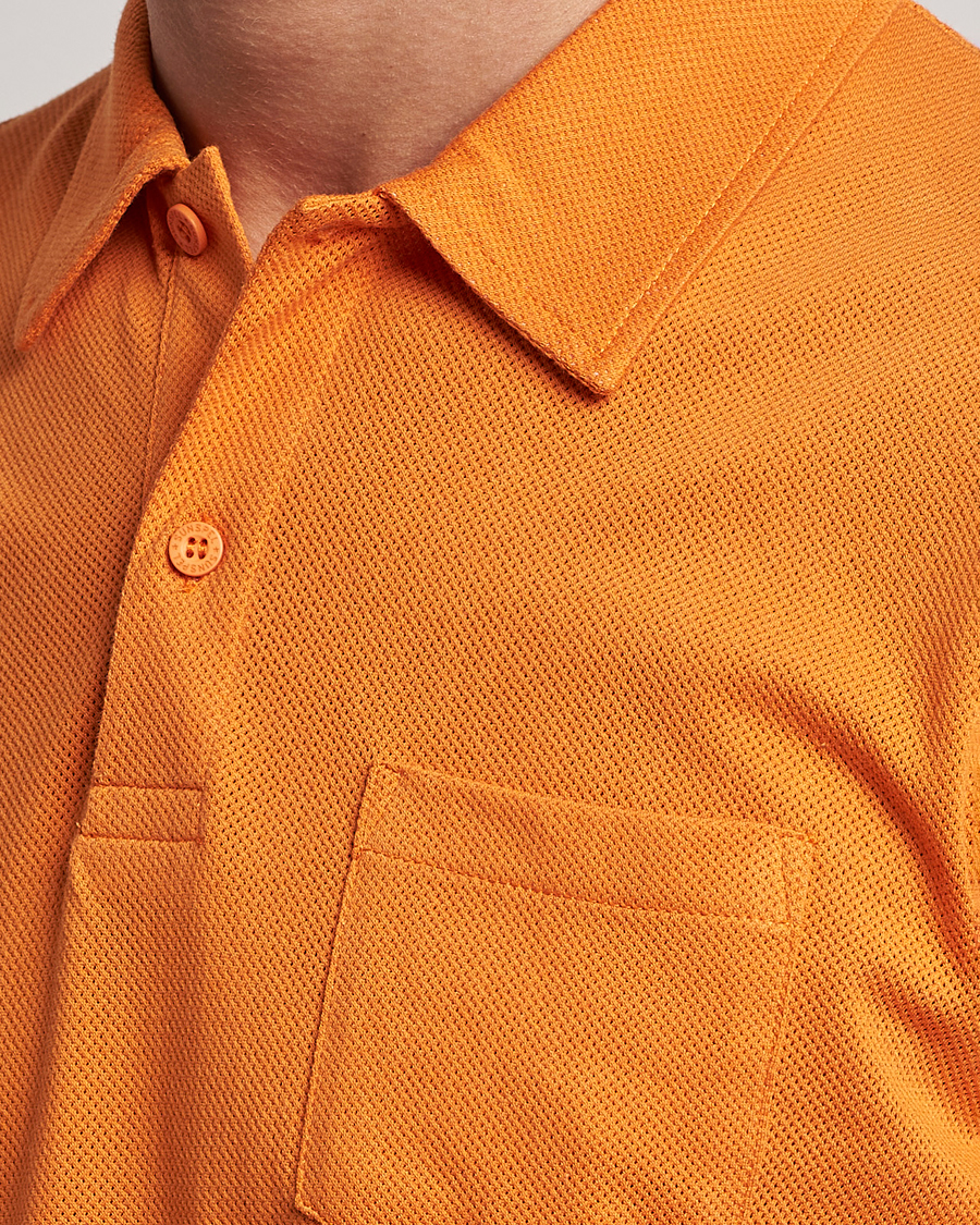 Homme | Polos | Sunspel | Riviera Polo Shirt Flame Orange