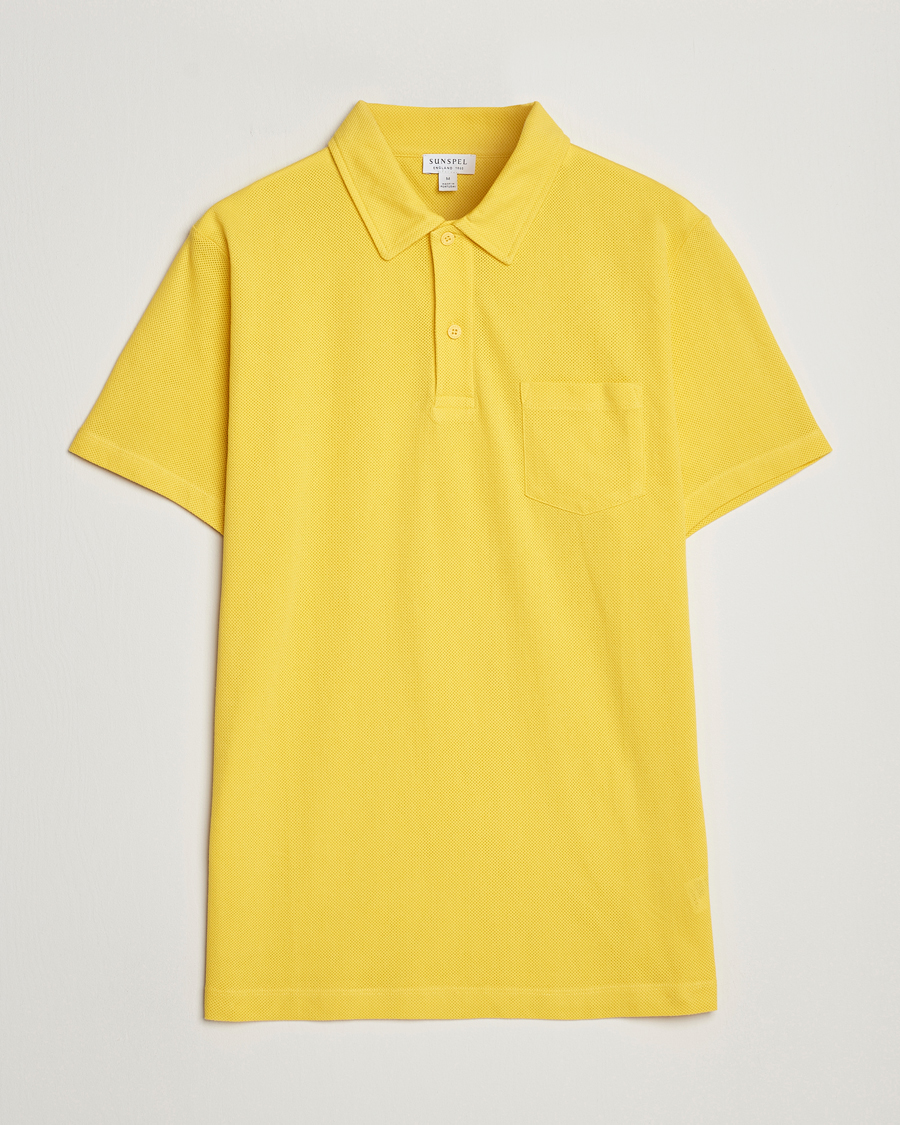 Homme | Polos | Sunspel | Riviera Polo Shirt Empire Yellow