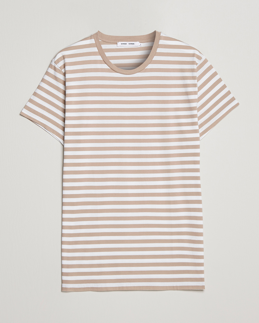 Homme | T-shirts | Samsøe Samsøe | Samsøe & Samsøe Patrick Crew Neck Tee White Pure Cashmere