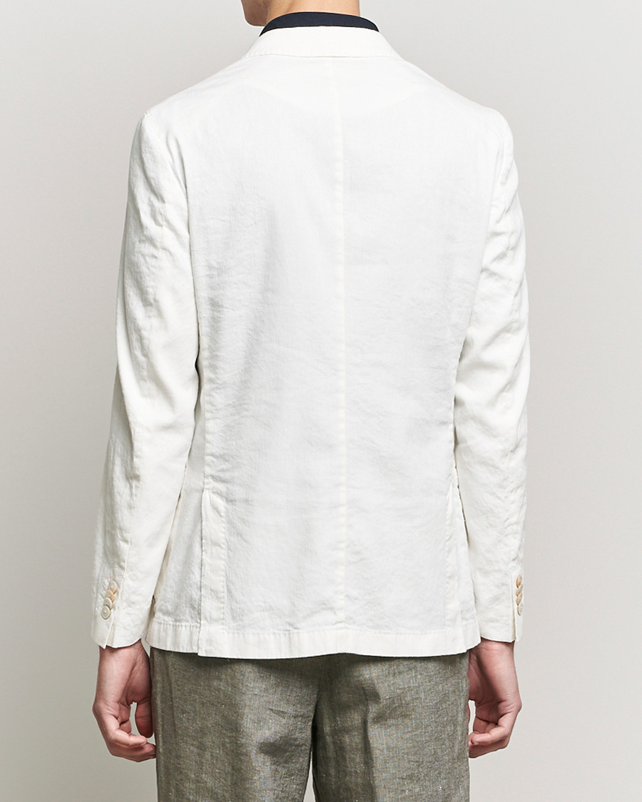 Homme | Blazers | BOSS BLACK | BOSS Hanry Linen Peak Lapel Blazer White