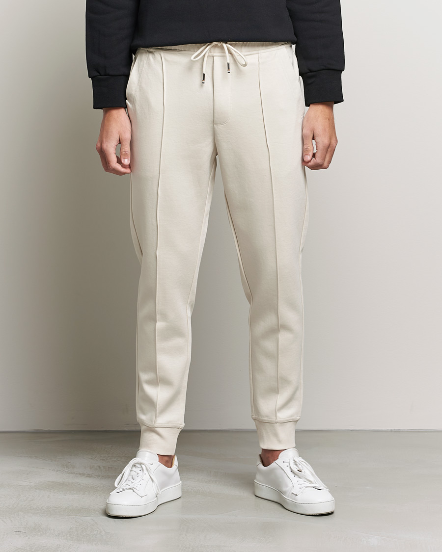 Homme | Pantalons | BOSS BLACK | BOSS Tailored Schiller Jersey Trousers Open White