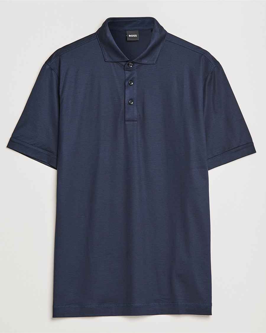 Homme | Polos | BOSS BLACK | Press Polo Dark Blue