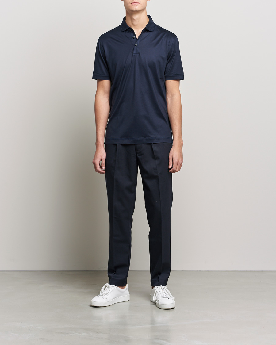 Homme | Polos | BOSS BLACK | Press Polo Dark Blue