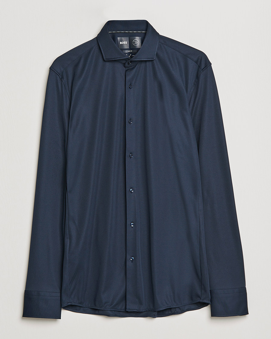 Homme | Chemises | BOSS BLACK | Hank Performance Stretch Shirt Navy