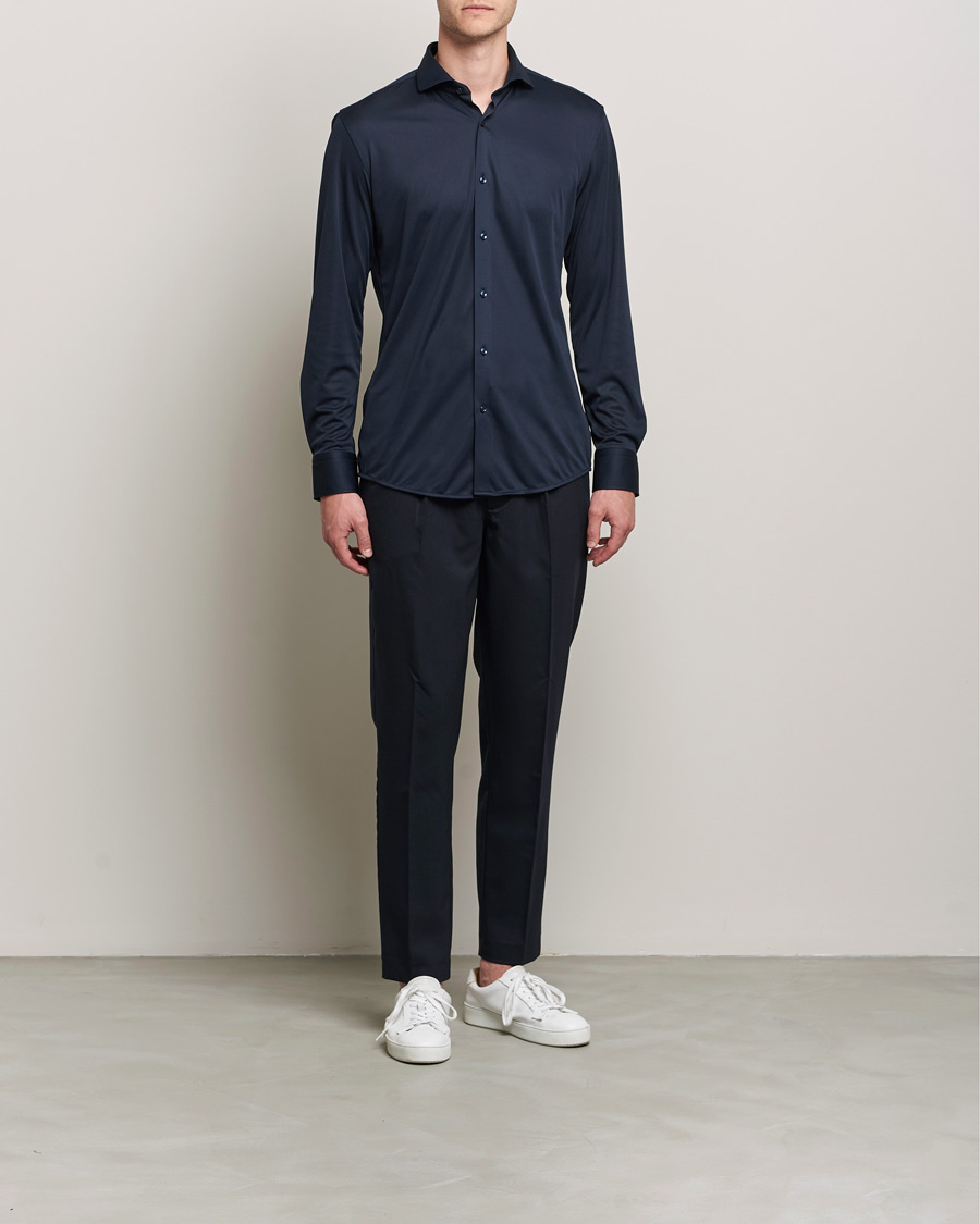 Homme | Chemises | BOSS BLACK | Hank Performance Stretch Shirt Navy