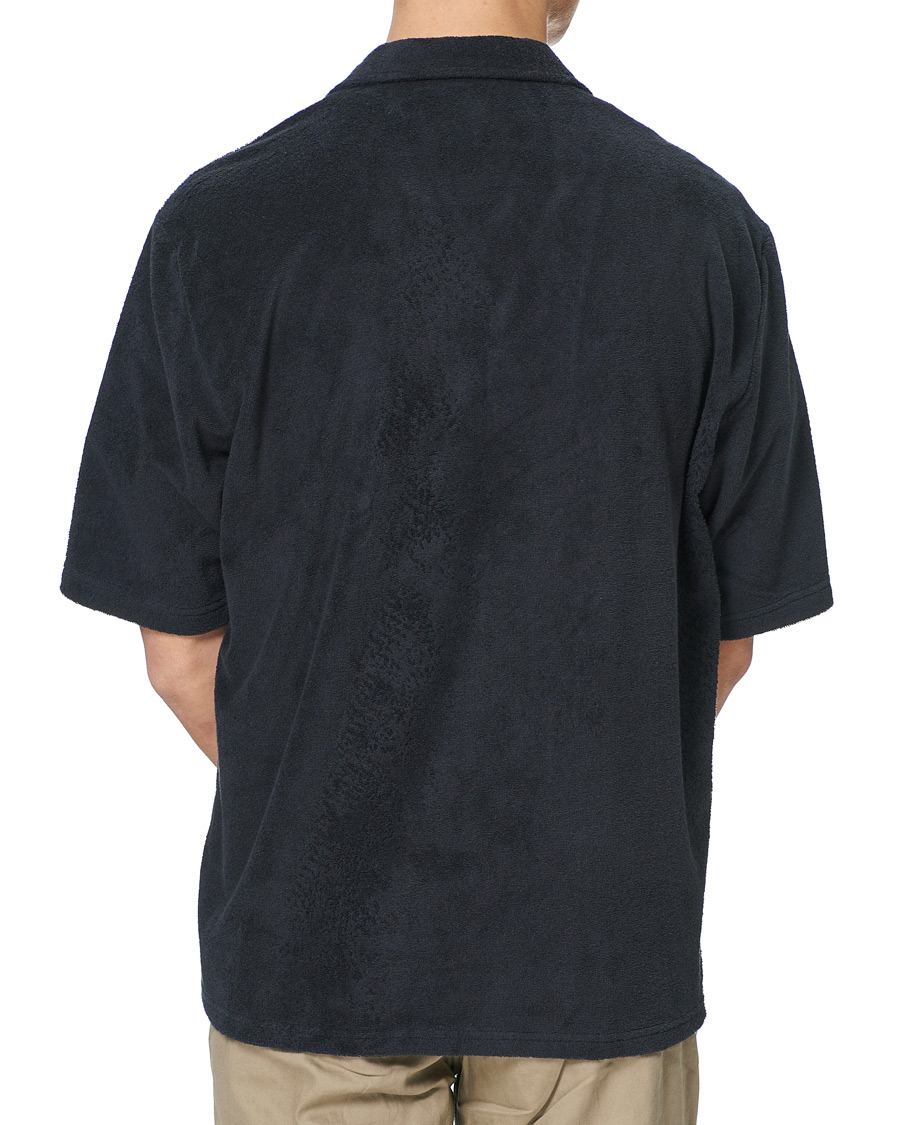 Homme | Chemises | BOSS BLACK | BOSS Lars Terry Short Sleeve Shirt Dark Blue