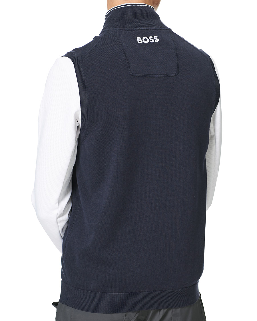 Homme | Pulls Et Tricots | BOSS GREEN | Zolf Half Zip Vest Dark Blue