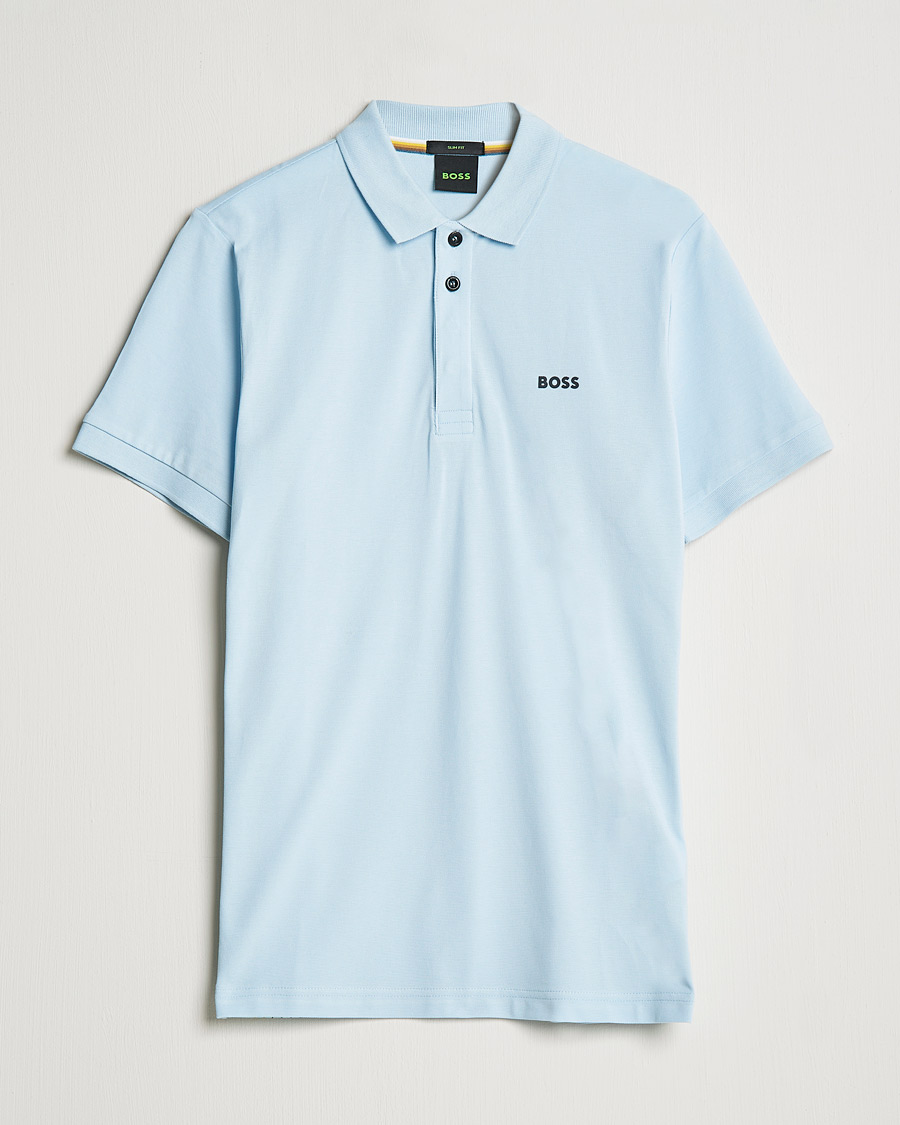 Homme | Polos | BOSS GREEN | BOSS Athleisure Paule Slim Fit Polo Light Blue