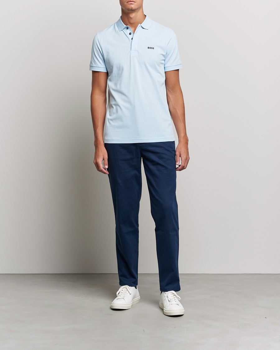 Homme | Polos | BOSS GREEN | BOSS Athleisure Paule Slim Fit Polo Light Blue