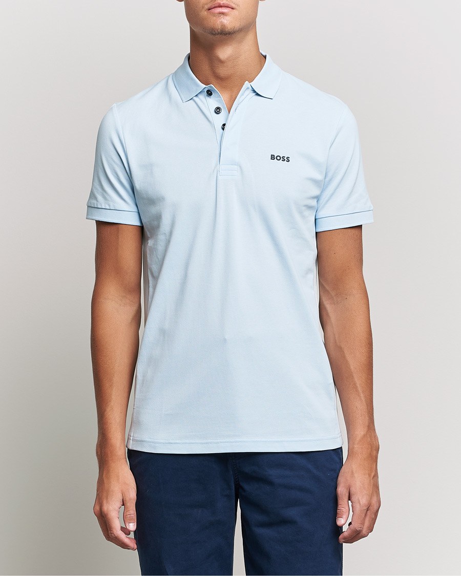 Homme | Polos | BOSS GREEN | BOSS Athleisure Paule Slim Fit Polo Light Blue